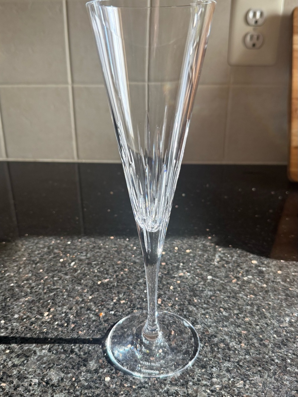 Vera Wang Clear Crystal Champagne Flute